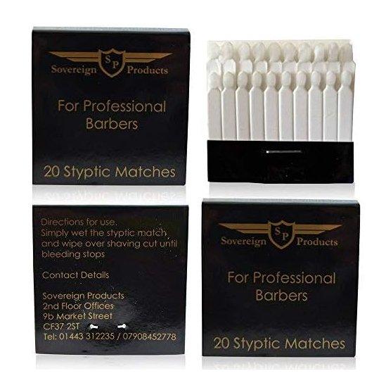 Sovereign Hair Products 20 x Styptic Shaving Shave Matches Pencils FAST FREE P&P - Sovereign Hair Products